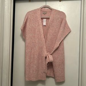 Loft sleeveless wrap sweater in M/L